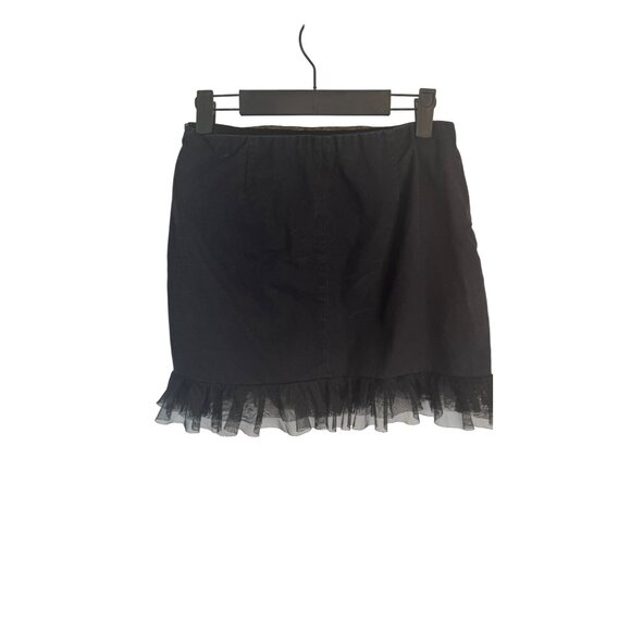 ZARA Size Medium Black Layered Ruffled Dainty Mini Skirt Trafaluc Collection - Picture 11 of 14